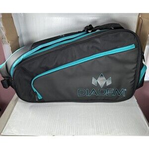 Diadem Tour v3 Series Pickleball Paddle Bag Black / Teal BRAND NEW